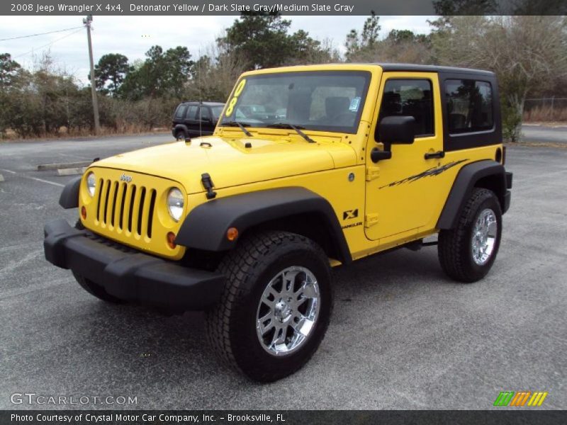 Detonator Yellow / Dark Slate Gray/Medium Slate Gray 2008 Jeep Wrangler X 4x4