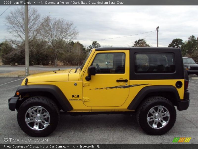 Detonator Yellow / Dark Slate Gray/Medium Slate Gray 2008 Jeep Wrangler X 4x4