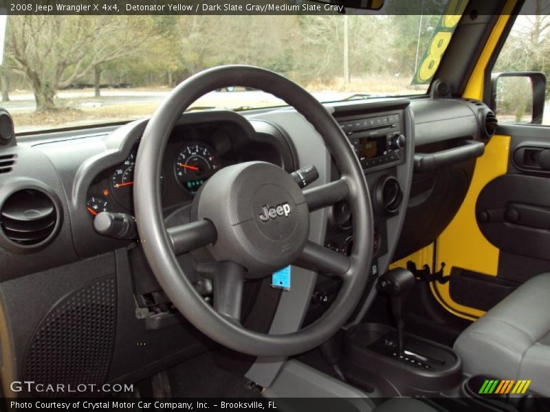 Detonator Yellow / Dark Slate Gray/Medium Slate Gray 2008 Jeep Wrangler X 4x4