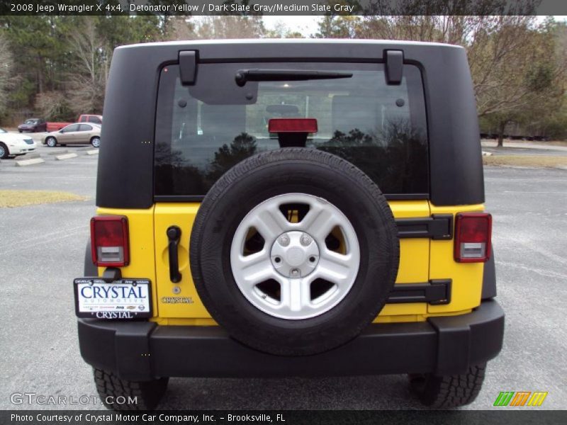 Detonator Yellow / Dark Slate Gray/Medium Slate Gray 2008 Jeep Wrangler X 4x4