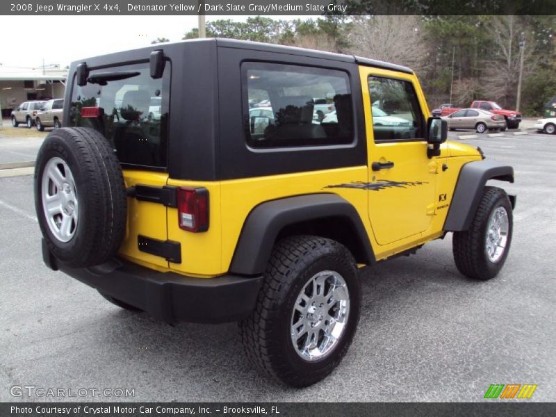 Detonator Yellow / Dark Slate Gray/Medium Slate Gray 2008 Jeep Wrangler X 4x4