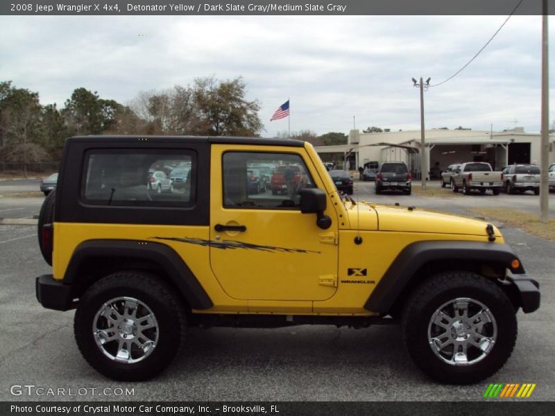 Detonator Yellow / Dark Slate Gray/Medium Slate Gray 2008 Jeep Wrangler X 4x4