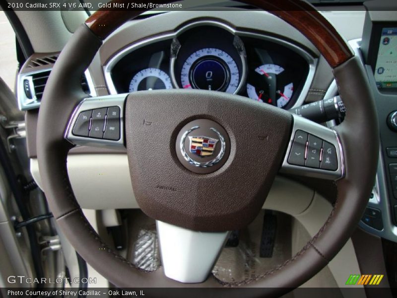 Gold Mist / Shale/Brownstone 2010 Cadillac SRX 4 V6 AWD