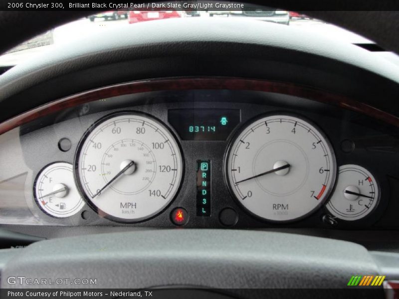 Brilliant Black Crystal Pearl / Dark Slate Gray/Light Graystone 2006 Chrysler 300