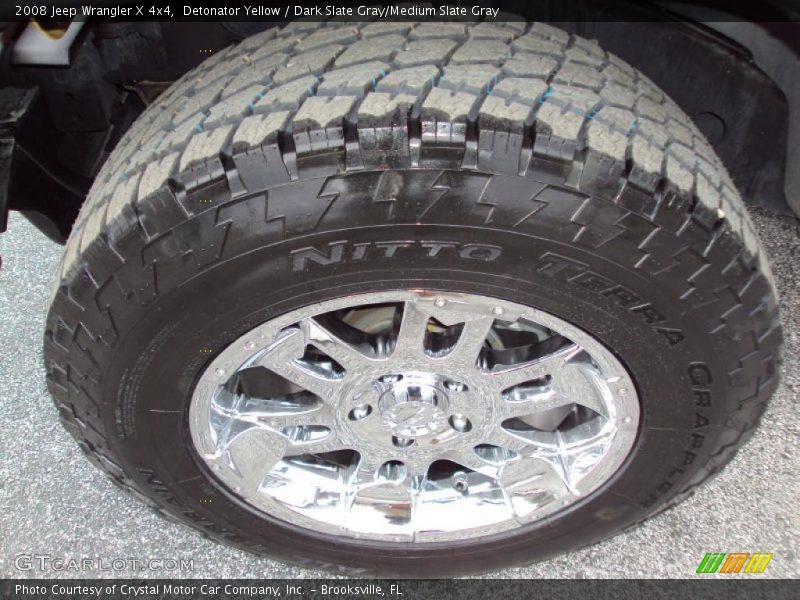 Detonator Yellow / Dark Slate Gray/Medium Slate Gray 2008 Jeep Wrangler X 4x4