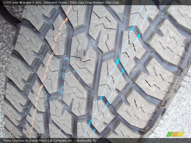 Detonator Yellow / Dark Slate Gray/Medium Slate Gray 2008 Jeep Wrangler X 4x4