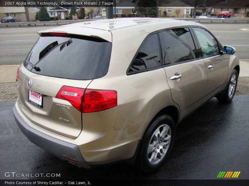 Desert Rock Metallic / Taupe 2007 Acura MDX Technology