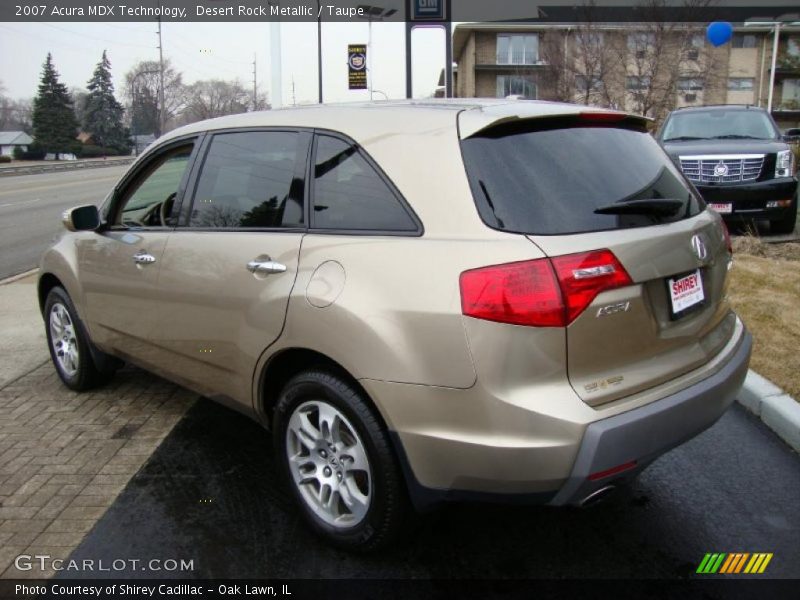 Desert Rock Metallic / Taupe 2007 Acura MDX Technology