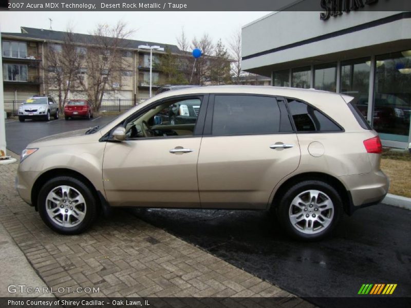 Desert Rock Metallic / Taupe 2007 Acura MDX Technology