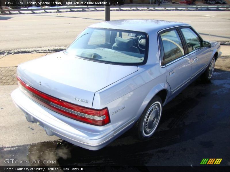 Light Adriatic Blue Metallic / Blue 1994 Buick Century Special Sedan