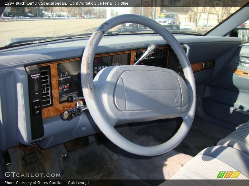 Light Adriatic Blue Metallic / Blue 1994 Buick Century Special Sedan