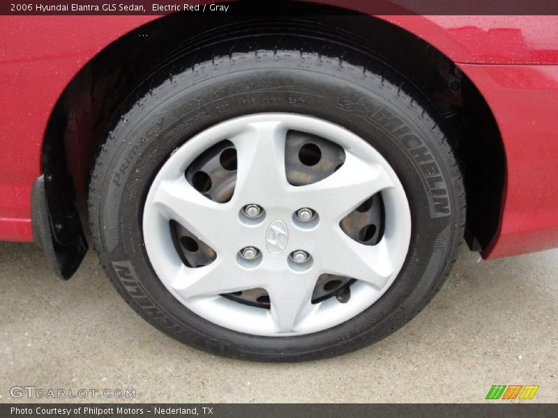 Electric Red / Gray 2006 Hyundai Elantra GLS Sedan