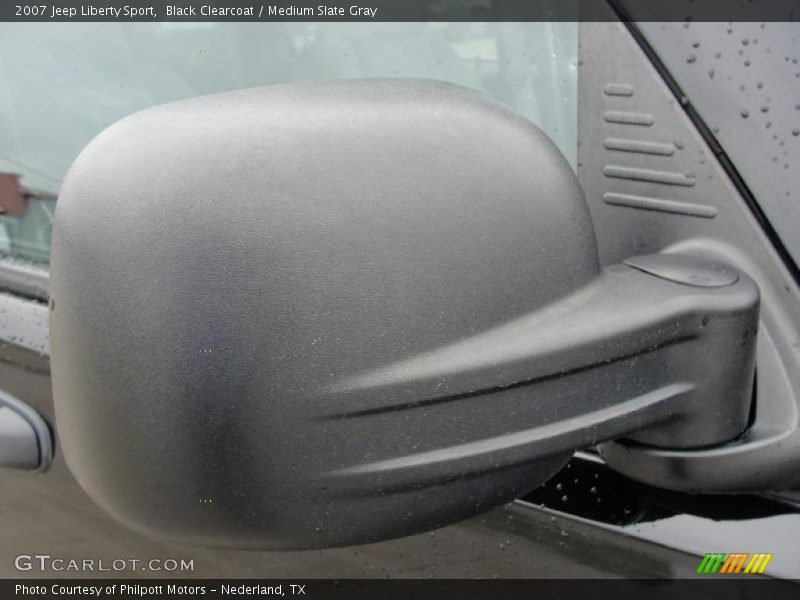 Black Clearcoat / Medium Slate Gray 2007 Jeep Liberty Sport