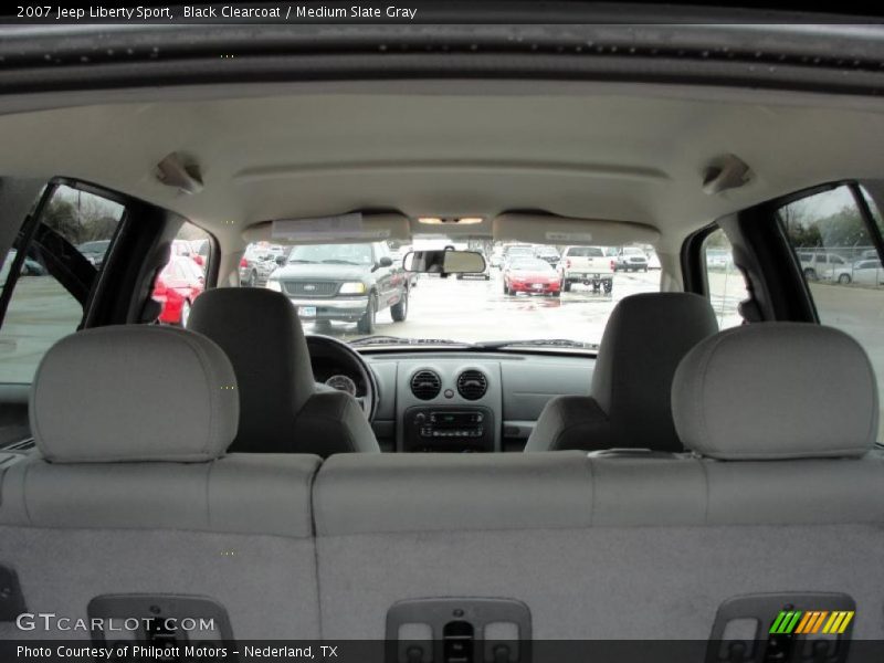 Black Clearcoat / Medium Slate Gray 2007 Jeep Liberty Sport