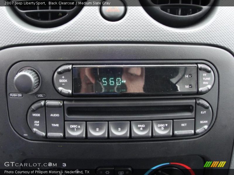 Black Clearcoat / Medium Slate Gray 2007 Jeep Liberty Sport