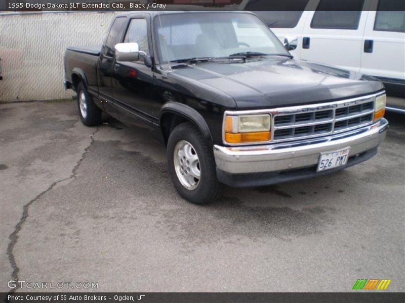 Black / Gray 1995 Dodge Dakota SLT Extended Cab