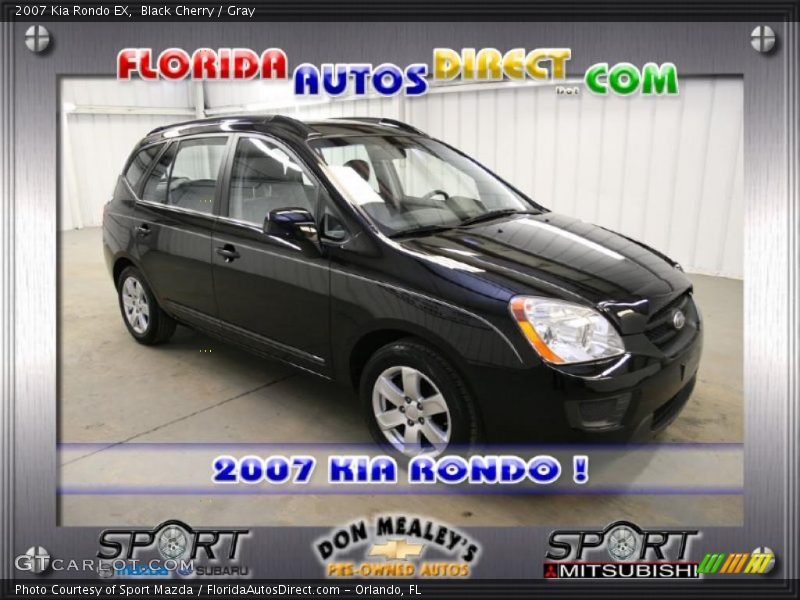 Black Cherry / Gray 2007 Kia Rondo EX