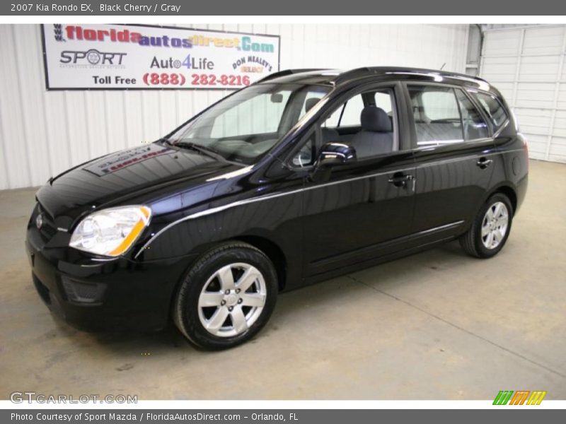 Black Cherry / Gray 2007 Kia Rondo EX