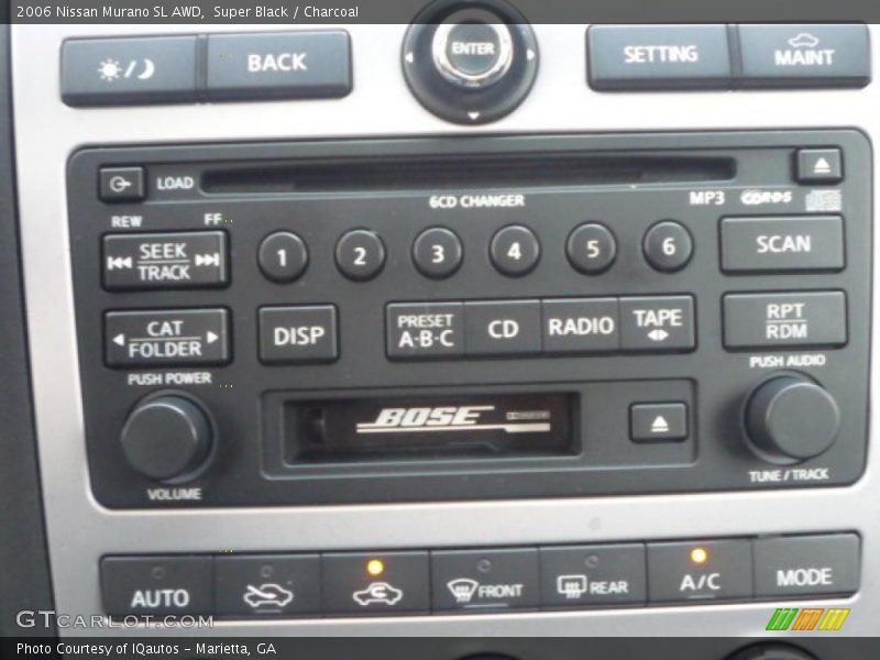 Super Black / Charcoal 2006 Nissan Murano SL AWD