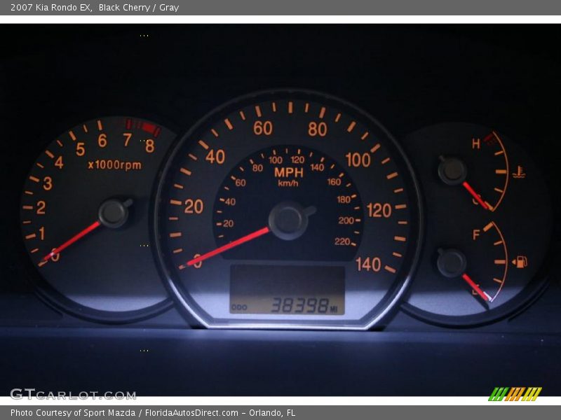 Black Cherry / Gray 2007 Kia Rondo EX