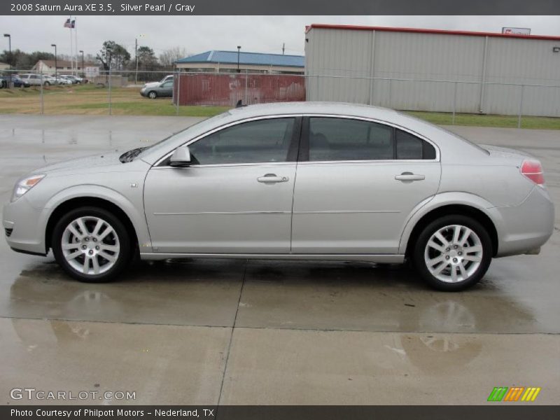 Silver Pearl / Gray 2008 Saturn Aura XE 3.5