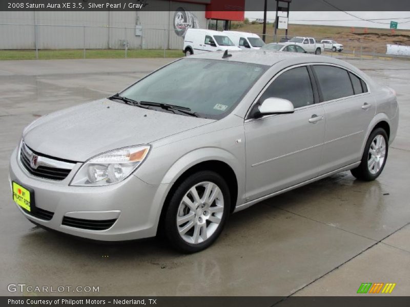 Silver Pearl / Gray 2008 Saturn Aura XE 3.5