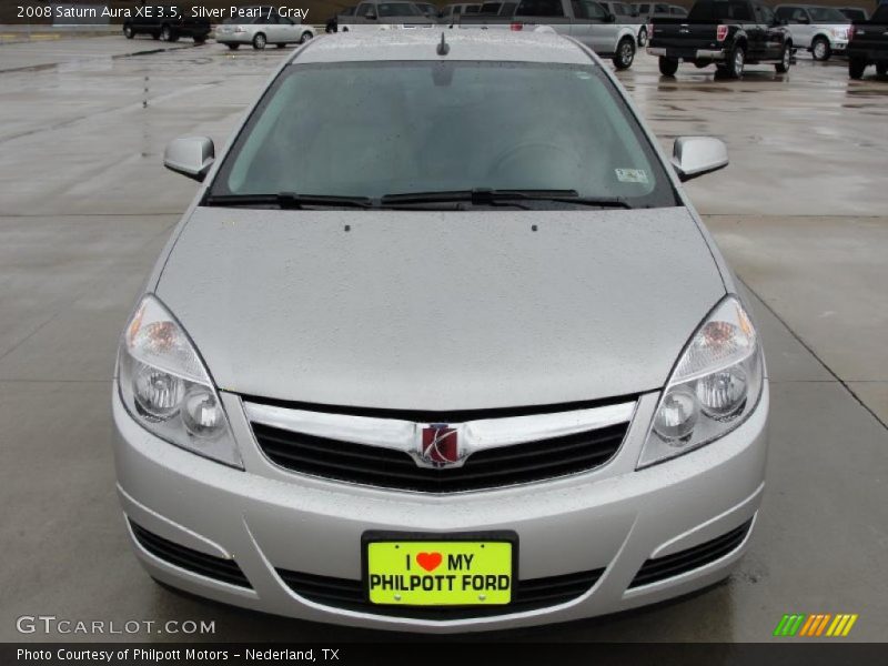 Silver Pearl / Gray 2008 Saturn Aura XE 3.5