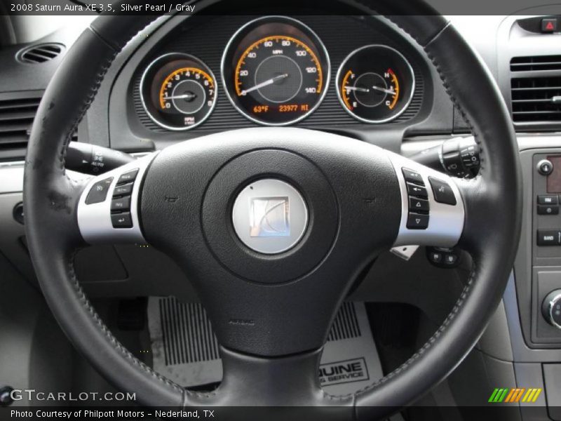 Silver Pearl / Gray 2008 Saturn Aura XE 3.5