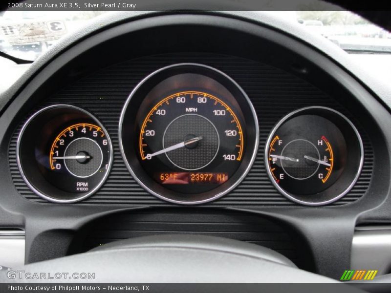Silver Pearl / Gray 2008 Saturn Aura XE 3.5