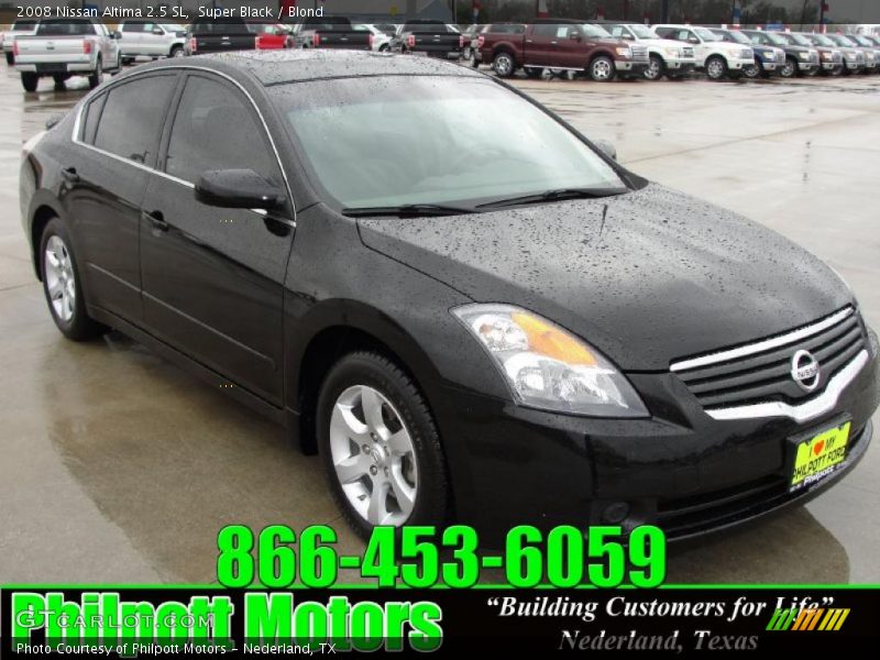 Super Black / Blond 2008 Nissan Altima 2.5 SL
