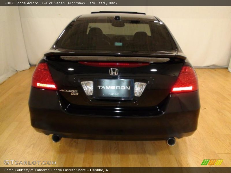 Nighthawk Black Pearl / Black 2007 Honda Accord EX-L V6 Sedan