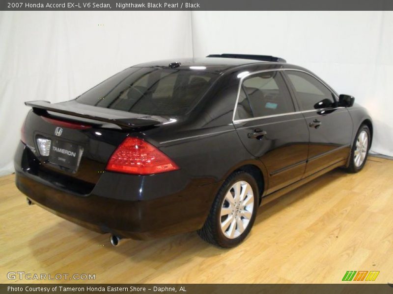 Nighthawk Black Pearl / Black 2007 Honda Accord EX-L V6 Sedan