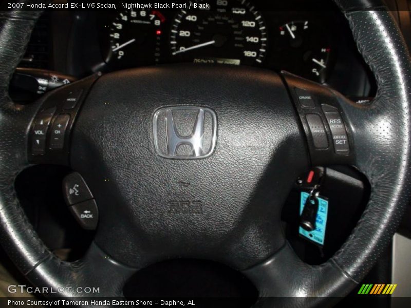 Nighthawk Black Pearl / Black 2007 Honda Accord EX-L V6 Sedan