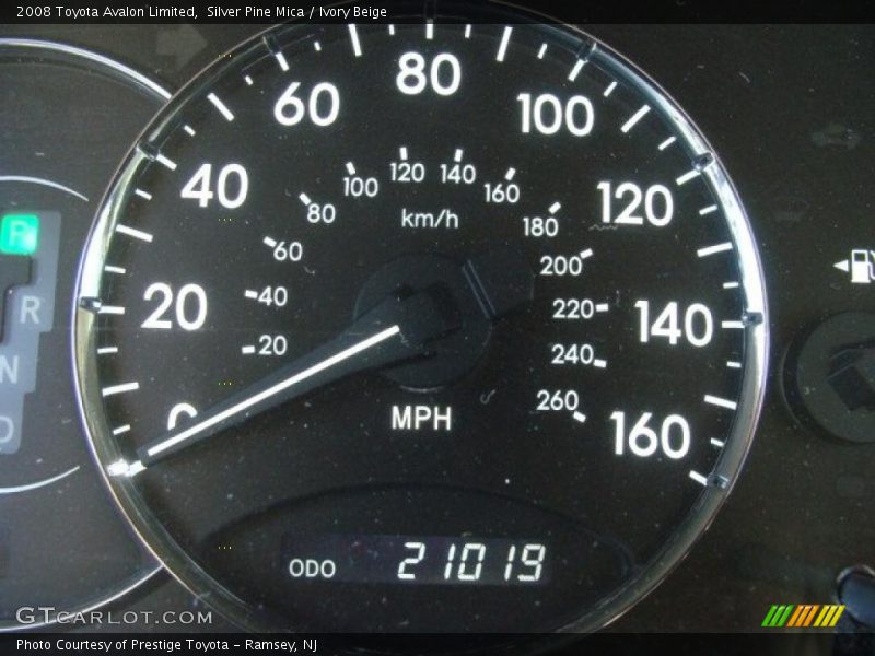 Silver Pine Mica / Ivory Beige 2008 Toyota Avalon Limited