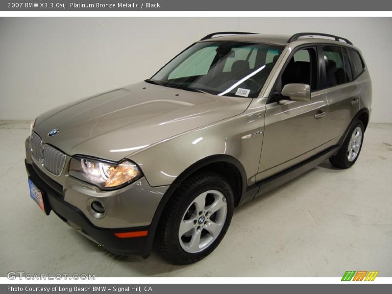 Platinum Bronze Metallic / Black 2007 BMW X3 3.0si