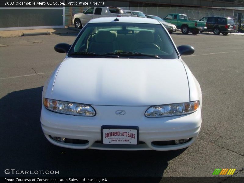 Arctic White / Neutral 2003 Oldsmobile Alero GL Coupe