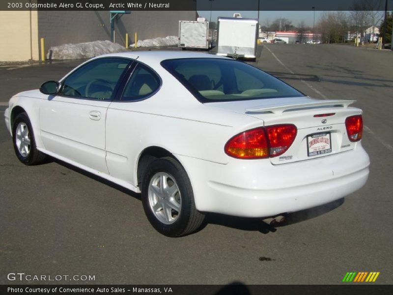 Arctic White / Neutral 2003 Oldsmobile Alero GL Coupe