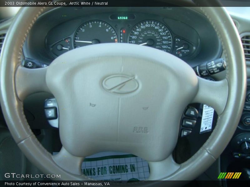 Arctic White / Neutral 2003 Oldsmobile Alero GL Coupe