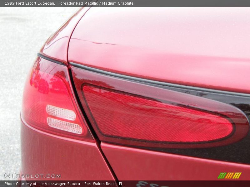 Toreador Red Metallic / Medium Graphite 1999 Ford Escort LX Sedan