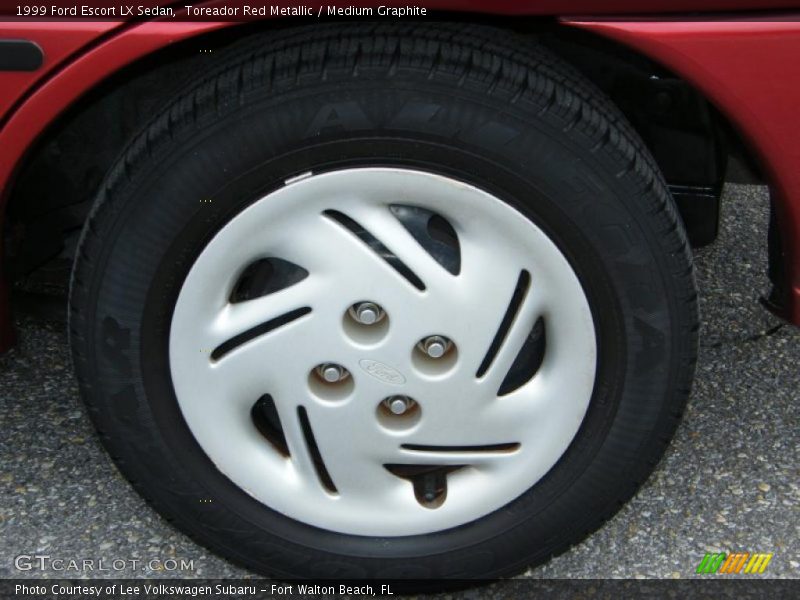 Toreador Red Metallic / Medium Graphite 1999 Ford Escort LX Sedan