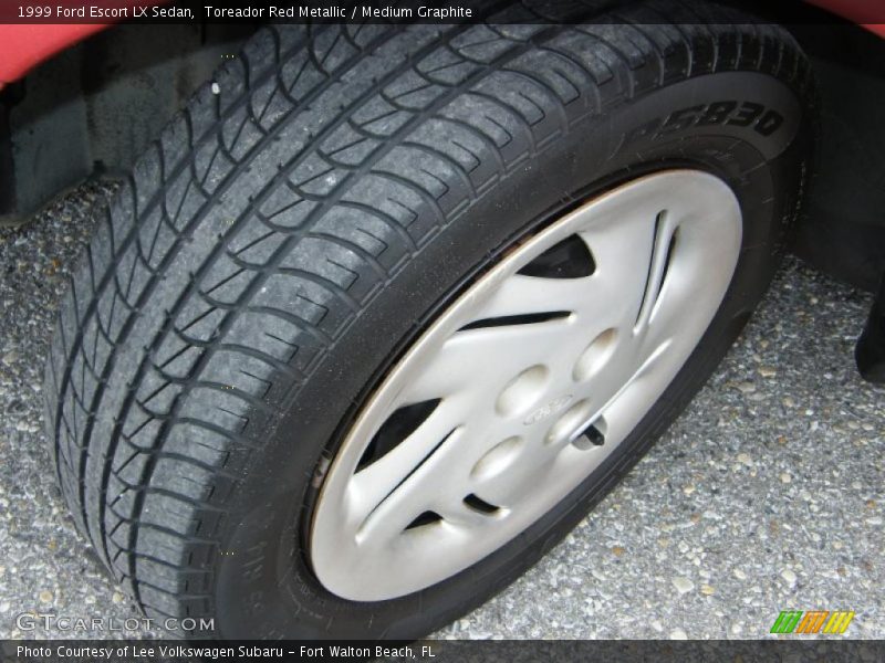 Toreador Red Metallic / Medium Graphite 1999 Ford Escort LX Sedan