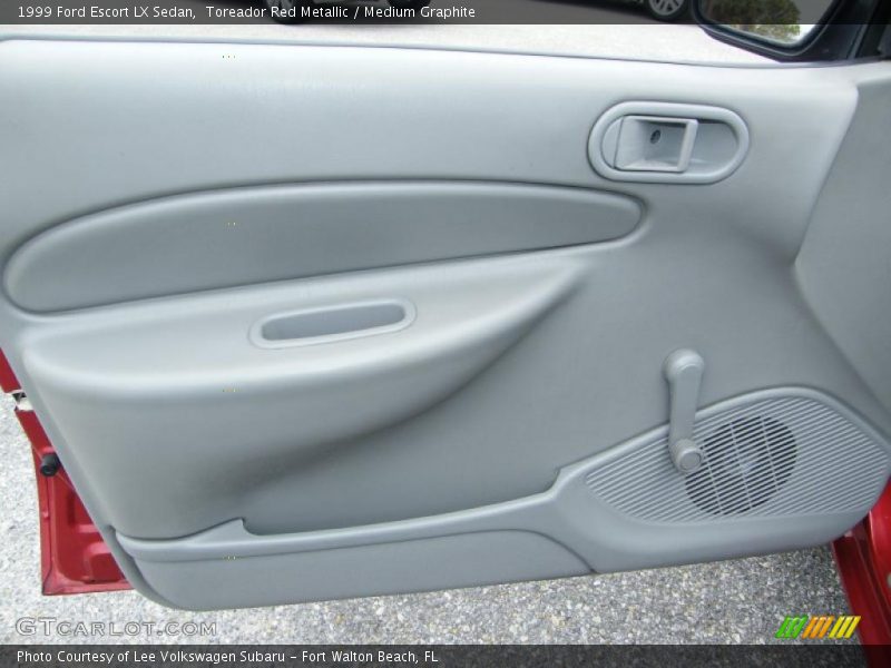 Toreador Red Metallic / Medium Graphite 1999 Ford Escort LX Sedan