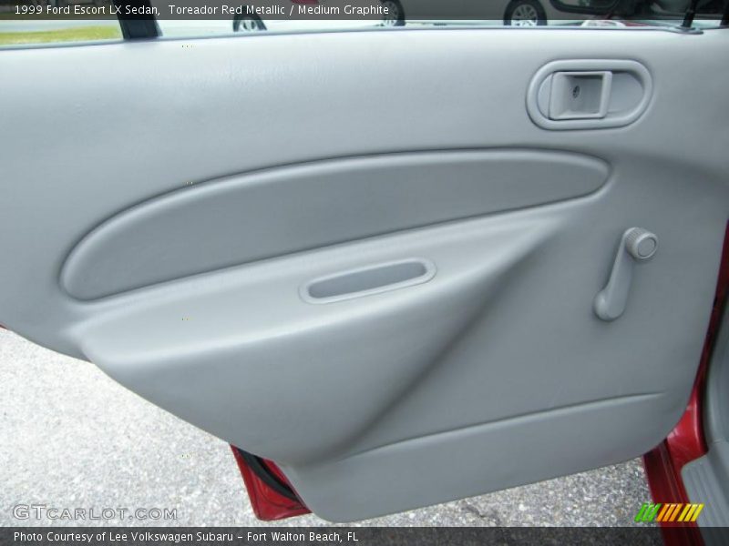 Toreador Red Metallic / Medium Graphite 1999 Ford Escort LX Sedan