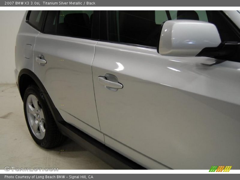 Titanium Silver Metallic / Black 2007 BMW X3 3.0si