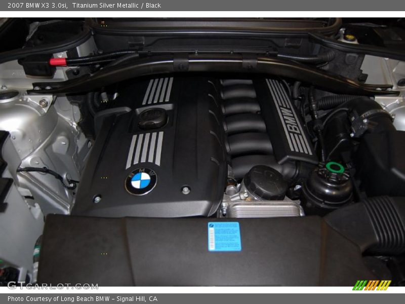 Titanium Silver Metallic / Black 2007 BMW X3 3.0si
