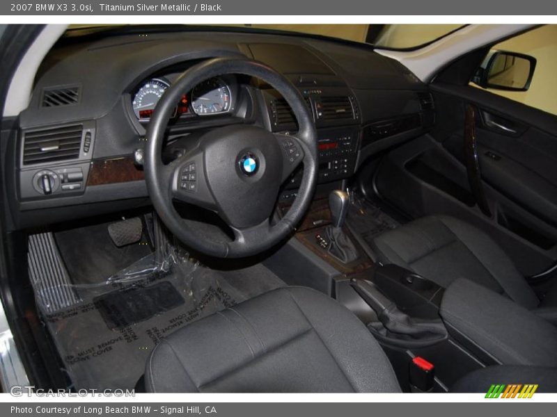 Titanium Silver Metallic / Black 2007 BMW X3 3.0si