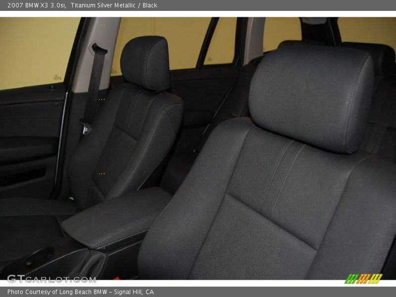 Titanium Silver Metallic / Black 2007 BMW X3 3.0si