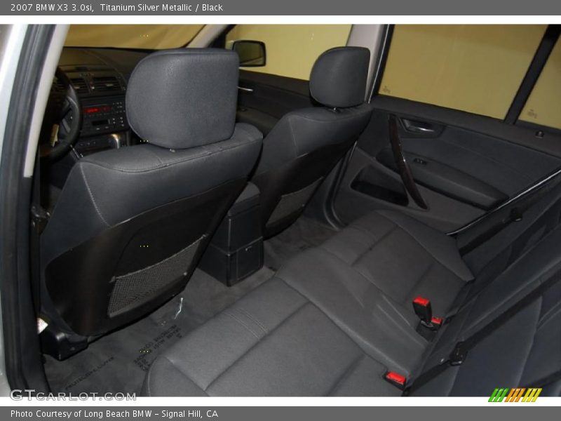 Titanium Silver Metallic / Black 2007 BMW X3 3.0si
