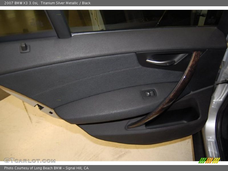 Titanium Silver Metallic / Black 2007 BMW X3 3.0si