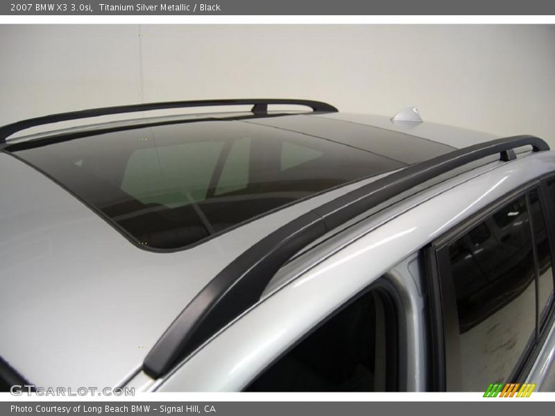 Titanium Silver Metallic / Black 2007 BMW X3 3.0si